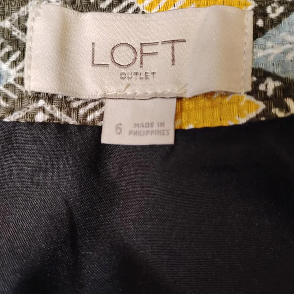 Loft Graphic Print Skirt, Size 6 - Picture 5 of 6